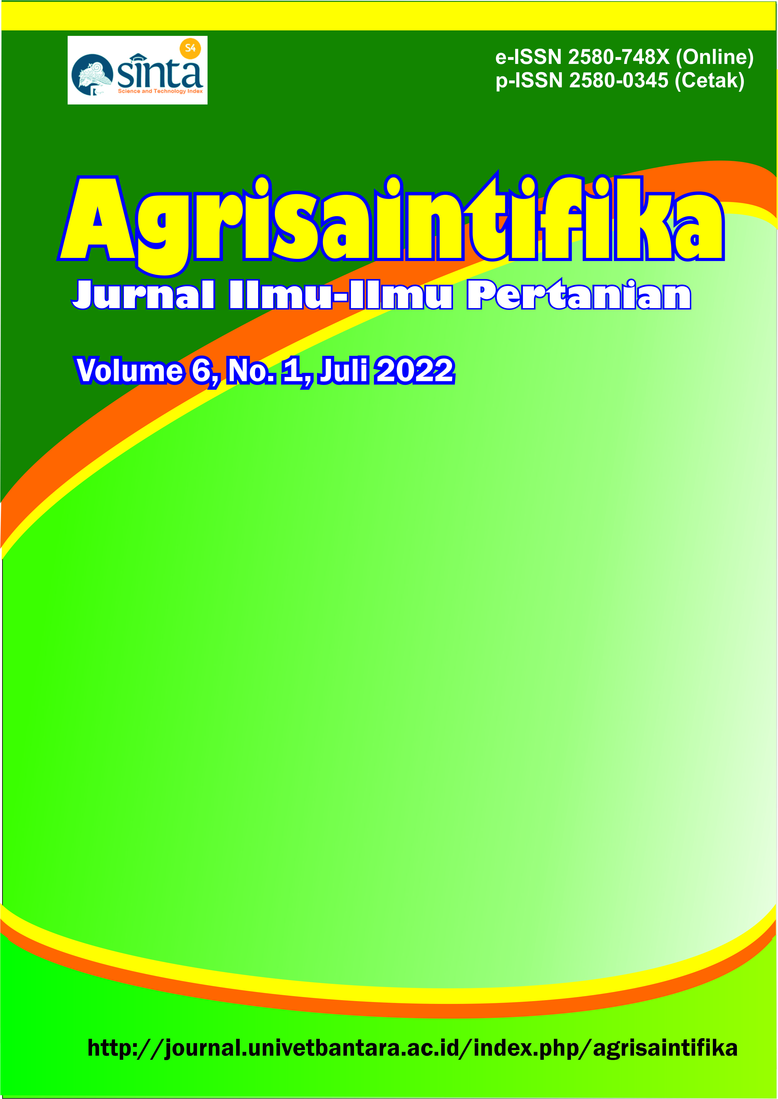 					View Vol. 6 No. 1 (2022): Agrisaintifika
				